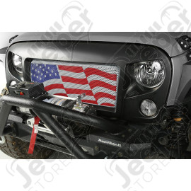Spartan Grille Kit, American Flag; 07-18 Jeep Wrangler JK