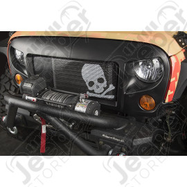 Spartan Grille Kit, Skull; 07-18 Jeep Wrangler JK