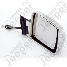Door Mirror, Right, Chrome; 84-96 Jeep Cherokee XJ