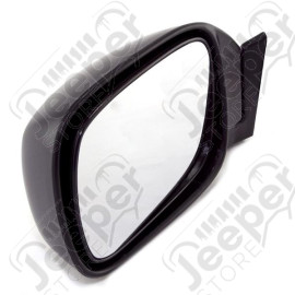 Door Mirror, Left, Black; 97-01 Jeep Cherokee XJ