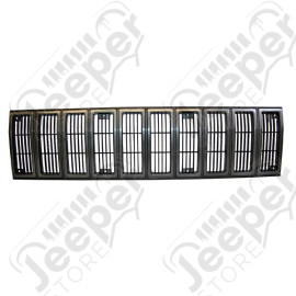 Grille Insert, Black/Gray; 84-87 Jeep Cherokee XJ