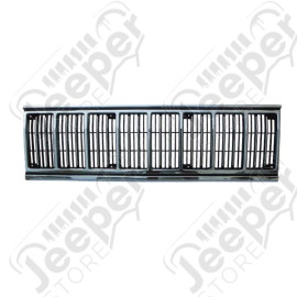 Grille Insert, Black/Chrome; 91-96 Jeep Cherokee XJ
