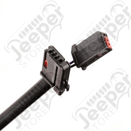 Door Mirror, Right, Power, Heated, Black; 15-18 Jeep Wrangler JK