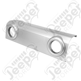 Bumper Applique, Front, Silver; 07-18 Jeep Wrangler JK