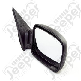 Door Mirror, Right, Manual, Black; 02-04 Jeep Liberty KJ