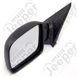 Door Mirror, Left, Manual, Black; 02-04 Jeep Liberty KJ
