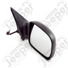 Door Mirror, Right, Power, Black; 02-04 Jeep Liberty KJ