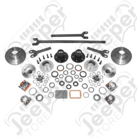 Axle Locking Hub Conversion Kit, Manual; 84-06 YJ/TJ/XJ, for Dana 30