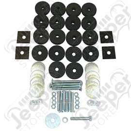 Body Tub Mounting Kit; 41-75 Willys/Jeep CJ