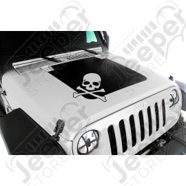 Hood Decal, Skull; 07-18 Jeep Wrangler JK