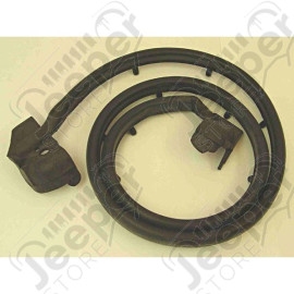 Door Seal, Right, Half Doors; 87-95 Jeep Wrangler YJ