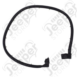 Door Seal, Left, Half Doors; 97-06 Jeep Wrangler TJ