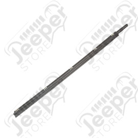 Door Glass Seal, Left, Outer; 97-06 Jeep Wrangler TJ