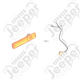 Side Marker Light Assembly, Amber; 72-86 Jeep CJ