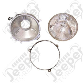 Headlight Assembly; 72-86 Jeep CJ