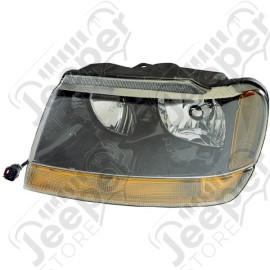 Headlight Assembly, Left; 99-04 Jeep Grand Cherokee WJ