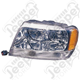 Headlight Assembly, Left; 99-04 Jeep Grand Cherokee WJ