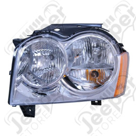 Headlight Assembly, Left; 05-10 Jeep Grand Cherokee WK