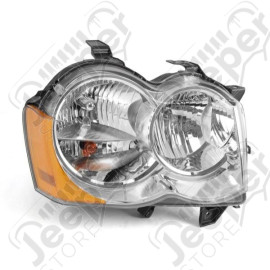 Headlight Assembly, Right, No Fog Lights; 05-10 Grand Cherokee/Liberty