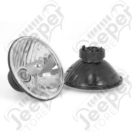 Headlight Kit, Crystal H2, Round; 65-06 Jeep CJ/Wrangler TJ