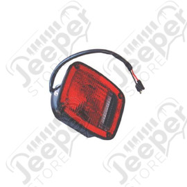 Tail Light Assembly, Left, Black; 76-80 Jeep CJ