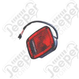 Tail Light Assembly, Right, Black; 76-80 Jeep CJ