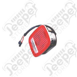 Tail Light Assembly, Left, Chrome; 76-80 Jeep CJ