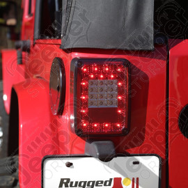 Tail Light Kit, LED, Smoke; 07-18 Jeep Wrangler JK