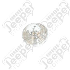 Parking Light Lens, Clear; 55-75 Jeep CJ
