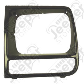 Headlight Bezel, Left, Neutral; 97-01 Jeep Cherokee XJ