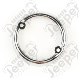 Parking Light Bezel, Chrome; 50-64 Willys Jeepster/Trucks/& Wagons