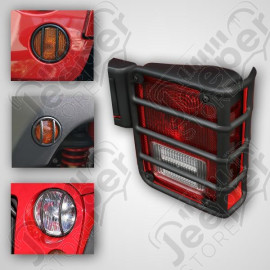 Euro Guard Kit, Black, 8 Piece; 07-18 Jeep Wrangler JK/JKU