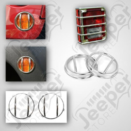 Euro Guard Kit, Stainless Steel, 10 Piece; 07-18 Jeep Wrangler JK/JKU