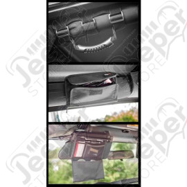 Roll Bar Storage Upgrade Kit, Interior; 07-09 Jeep Wrangler JK