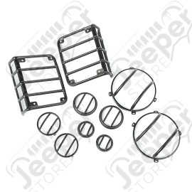 Euro Guard Kit, 10 Piece, Textured Black; 07-18 Jeep Wrangler JK