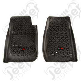 All Terrain Floor Liner, Front Pair, Black; 07-18 Jeep Wrangler JK/JKU
