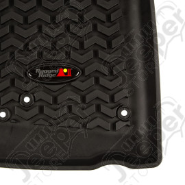 All Terrain Floor Liner, Front Pair, Black; 07-18 Jeep Wrangler JK/JKU