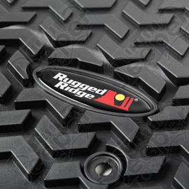 All Terrain Floor Liner, Front Pair, Black; 07-18 Jeep Wrangler JK