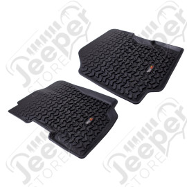 All Terrain Floor Liner, Front Pair, Black; 76-95 CJ5/CJ7/CJ8/Wrangler