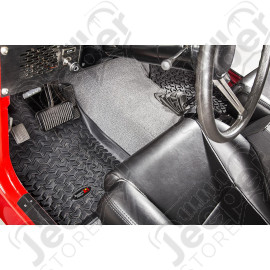 All Terrain Floor Liner, Front Pair, Black; 76-95 CJ5/CJ7/CJ8/Wrangler