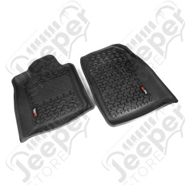 Floor Liner, Front; Black, 2011-2020 Dodge / Jeep Durango / Grand Cherokee WK2 