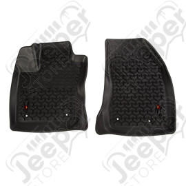 Floor Liner, Front; Black, 2018-2020 Jeep Compass 
