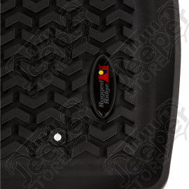 Floor Liner, Front; Black, 2018-2020 Jeep Compass 