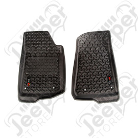 Floor Liner, Front; Black; 2018-2020 Jeep Wrangler, 2020 Gladiator JL / JT 