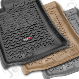 All Terrain Floor Liner, Rear Pair, Black; 97-06 Jeep Wrangler TJ/LJ