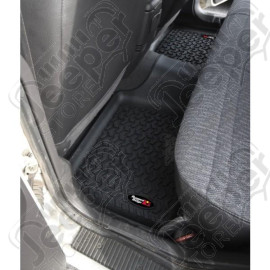 All Terrain Floor Liner, Rear, Black; 84-01 Jeep Cherokee XJ