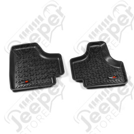 All Terrain Floor Liner, Rear Pair, Black; 08-12 Jeep Liberty KK