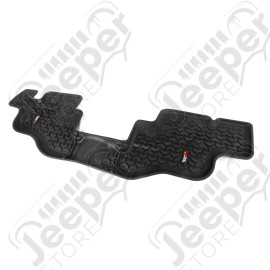 All Terrain Floor Liner, Rear, Black; 76-95 Jeep CJ7/Wrangler YJ