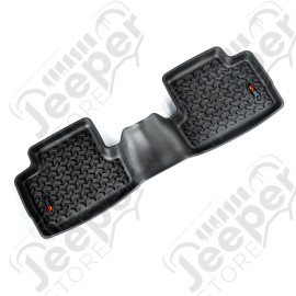 Floor Liner, Rear; Black, 2014-2020 Jeep Cherokee KL 