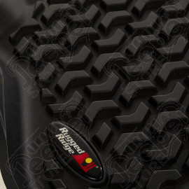 Floor Liner, Rear; Black, 2018-2020 Jeep Wrangler JL 4 Dr